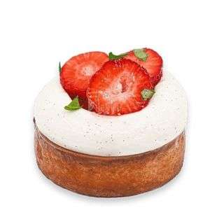 Piaf / Çilek, Fesleğen ve Vanilyalı Tart () @Léone Patisserie & Boulangerie